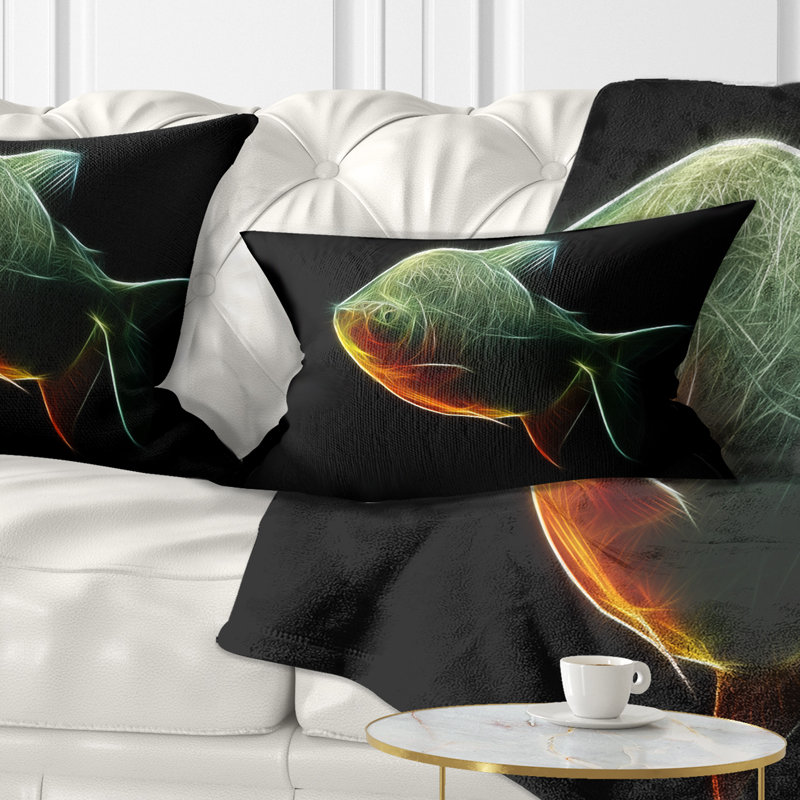 Coussin lombaire pour poisson pacu animal fractal