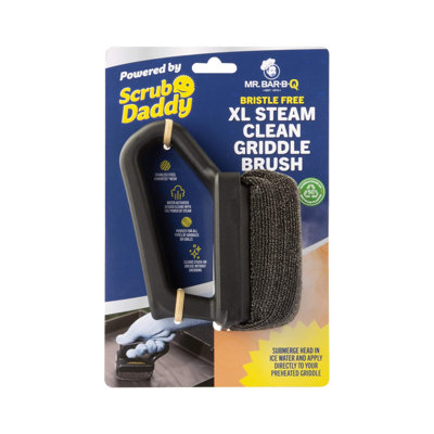 Mr. Bar-B-Q Bristle Free XL Steam Clean Griddle/Grill Brush Powered by Scrub Daddy