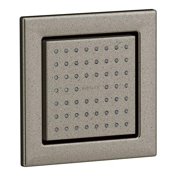 WaterTile Square Adjustable Body Spray, Vintage Nickel