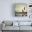 Art mural sur toile tendue - Ambra "avec le vent" pour décoration de salon, de chambre à coucher ou de bureau - 35 x 35