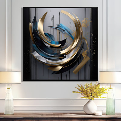«Swirling Dynamics Futur Aesthetic - Abstract Spirals Wall Art Living Room»