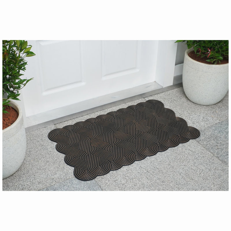 Copper Knotted Rubber Mat 18 ''x  30'', New Gold