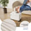 Banc repose-pieds en velours avec rangement amovible Nestl-132127313-132127316