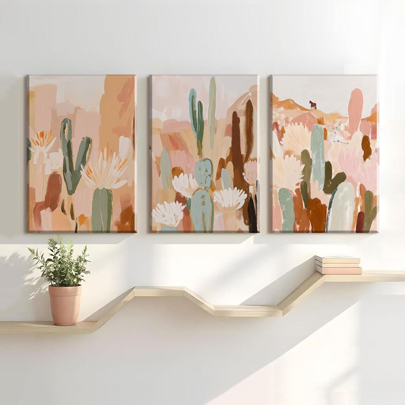 3 Piece Wrapped Canvas Print, 60 cm H x 120 cm W