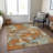 Machine Washable Indoor/Outdoor Christain ACN1385 Copper Rug-109533425