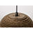 100-watt 1-light Matte Black Modern Nordic Style Pendant Light With Natural Brown Origami Paper Shade