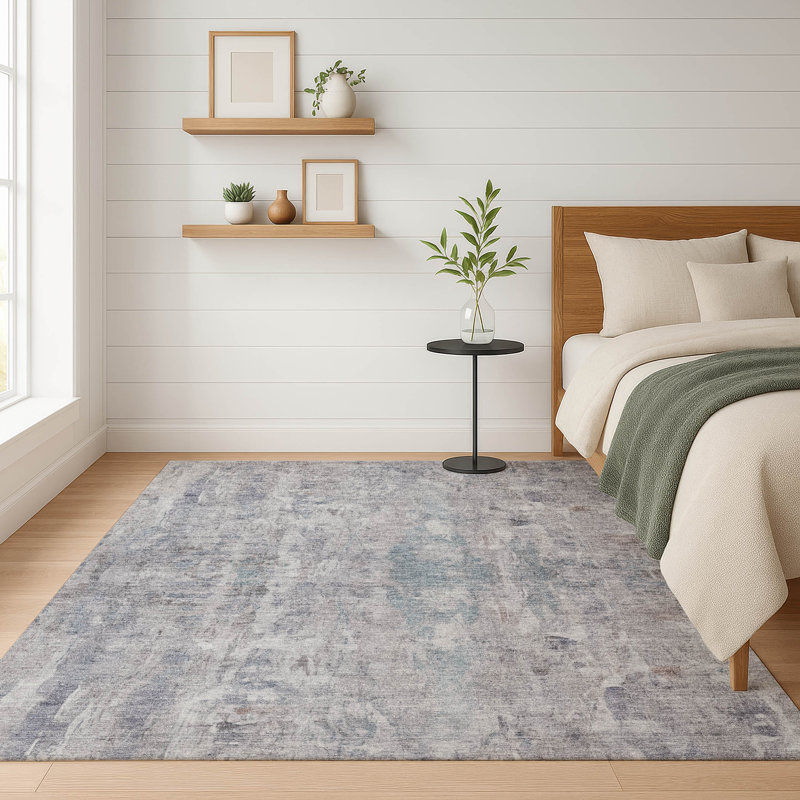 Premium Machine Washable Mayfield AMF2310 Abstract Rug, 3' x 5', Taupe