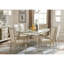 Fauteuils avec accoudoirs avec dossier argenté et cristal, salle à manger distinctive pour 2