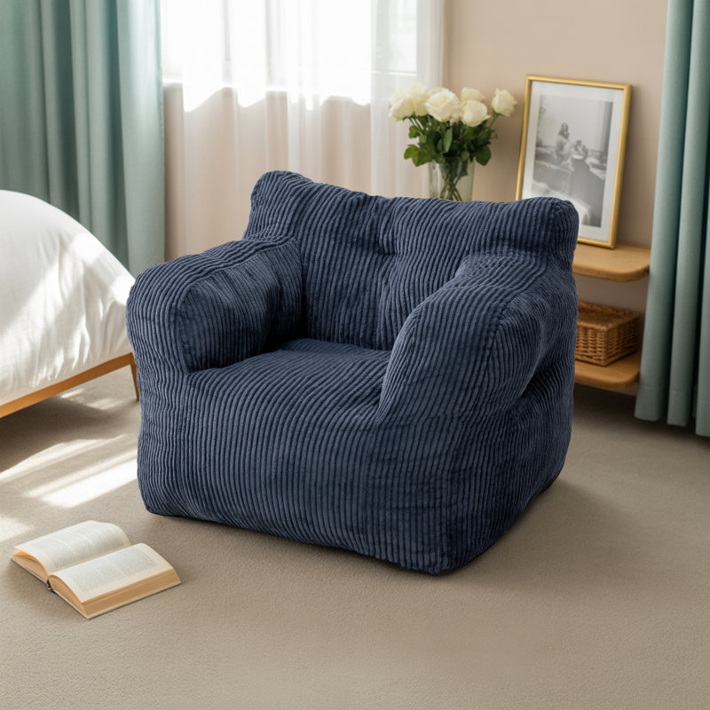 Corduroy Sofa, Blue