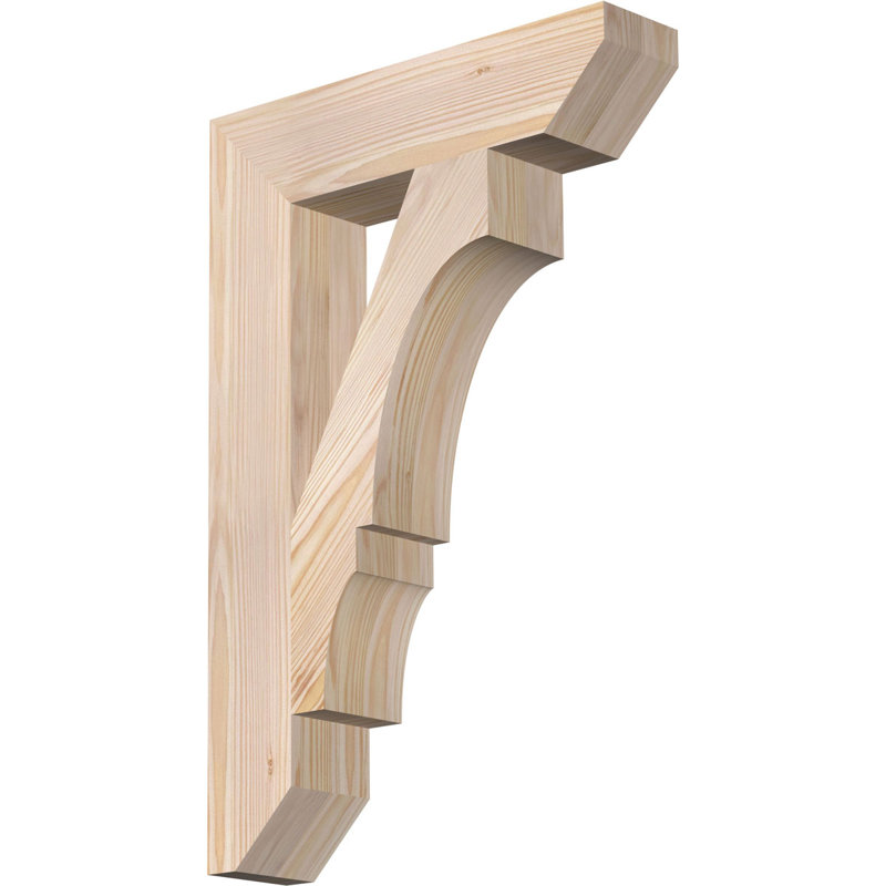 Support à lattes l 3 3 po x P 16 po x H 24 po, sapin Douglas, 24" H x 3.5" W x 16" D, Sapin de Douglas, Lisse