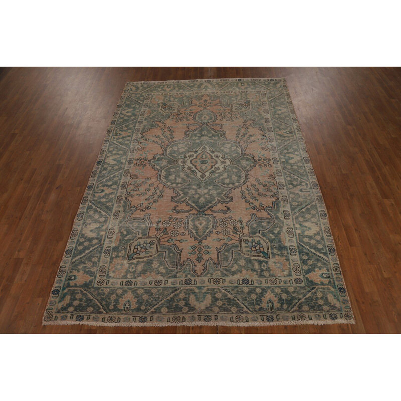 Tapis traditionnel rétro en laine 7 x 10
