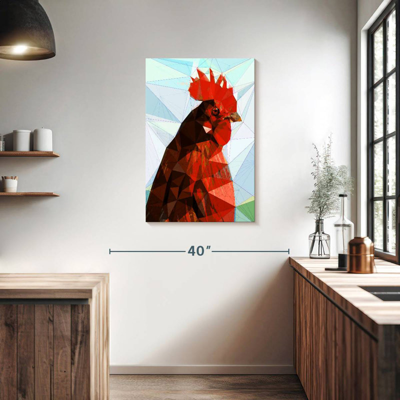 Coq géométrique, H 36 po x l 24 po