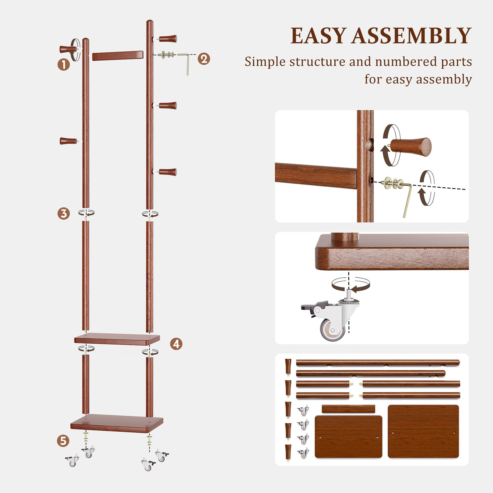 XIXIXIANGRONGAA Coat Rack,Freestanding Coat Racks, Heavy Duty Clothes ...