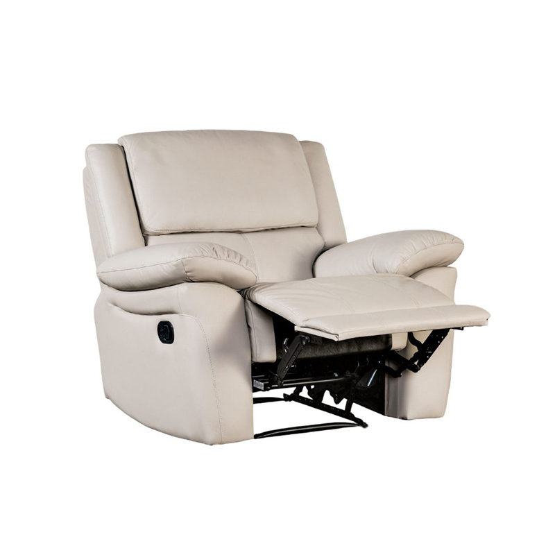 Fauteuil inclinable transitionnel bleu poudre avec accoudoirs coussinés pour l'espace de vie, Bleu