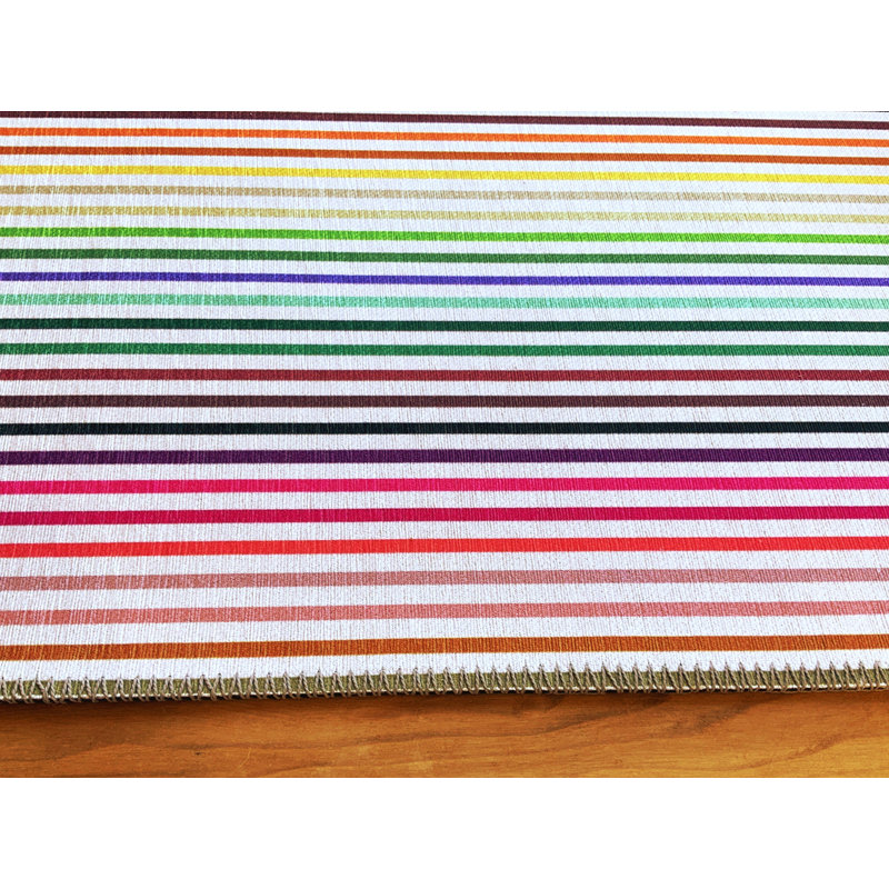 Striped Area Rug in Brights, Rectangle 3' x 5'