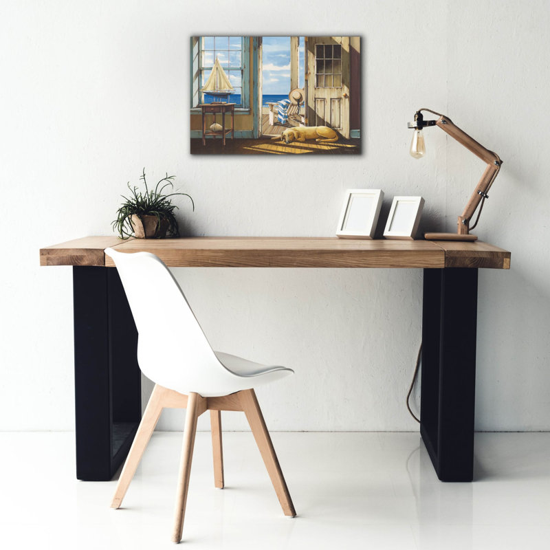 "Breaking Bay" Enjoying the Sea Breeze "par John Rossini, art mural sur toile