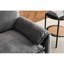 Fauteuil surdimensionné en chenille avec coussin d'assise et structure renforcée