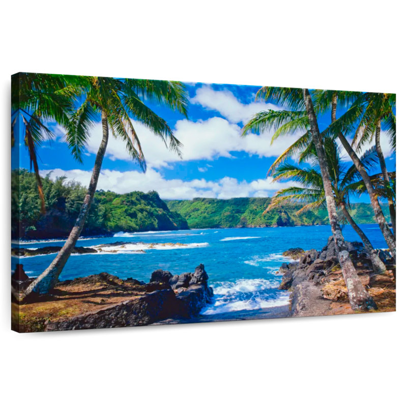 Gillard Maui Coastal Palms, H 34 po x l 51 po