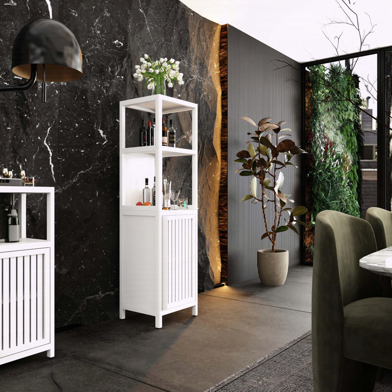 Tall Bamboo Linen Tower
