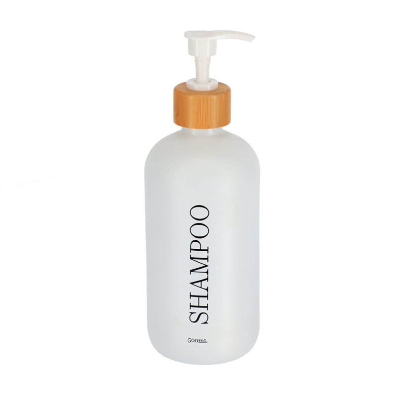 Matte White Shampoo Dispenser 17 fl (500ml), White