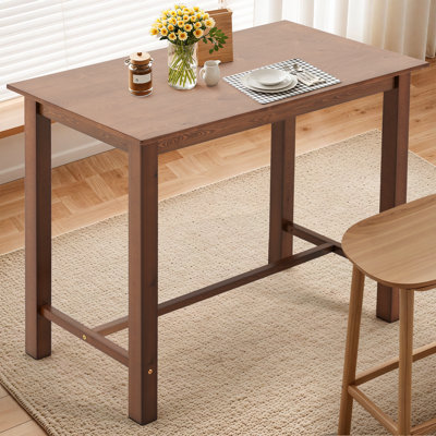 36" Height Solid Wood Dining Table