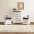 Rosario 3 Pieces Bedroom Set,5 Drawer Tall Dresser And Two 2 Drawer Nightstands With Charging Station