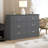 Allyannah 47" W 6-Drawer Manufactured Wood Double Dresser with Interlocking Drawers-1048630005
