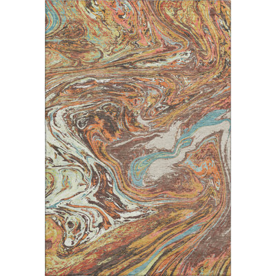 Premium Machine Washable Cossette AMF1061 Abstract Rug