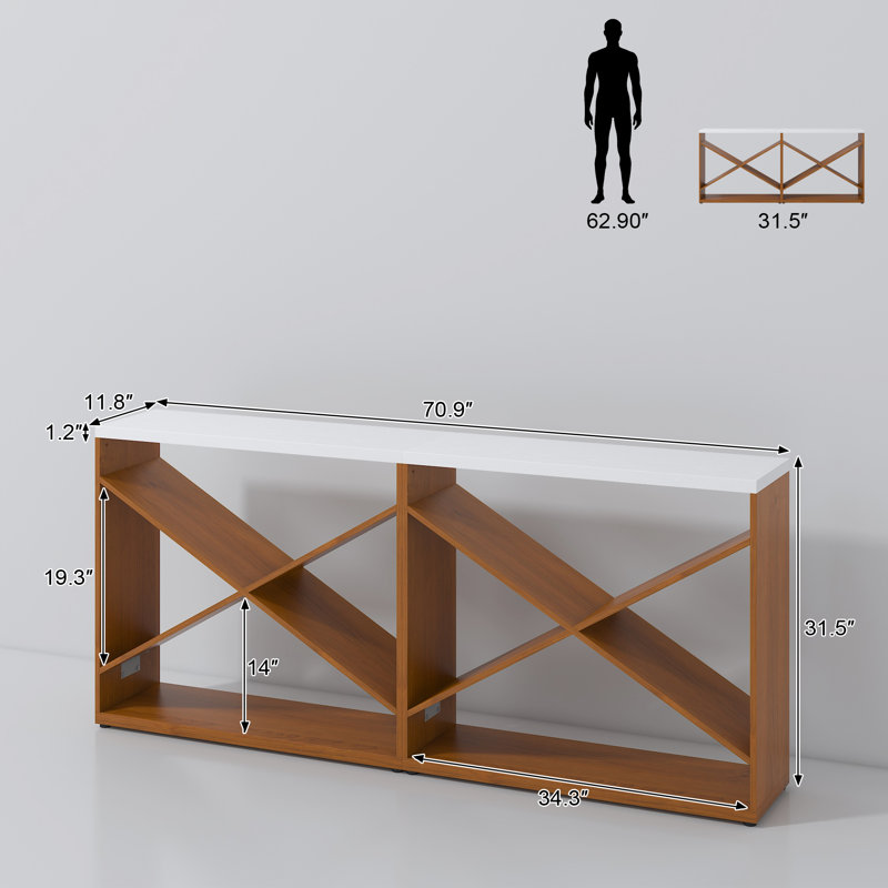 Console 70,87 pouces Farmhouse