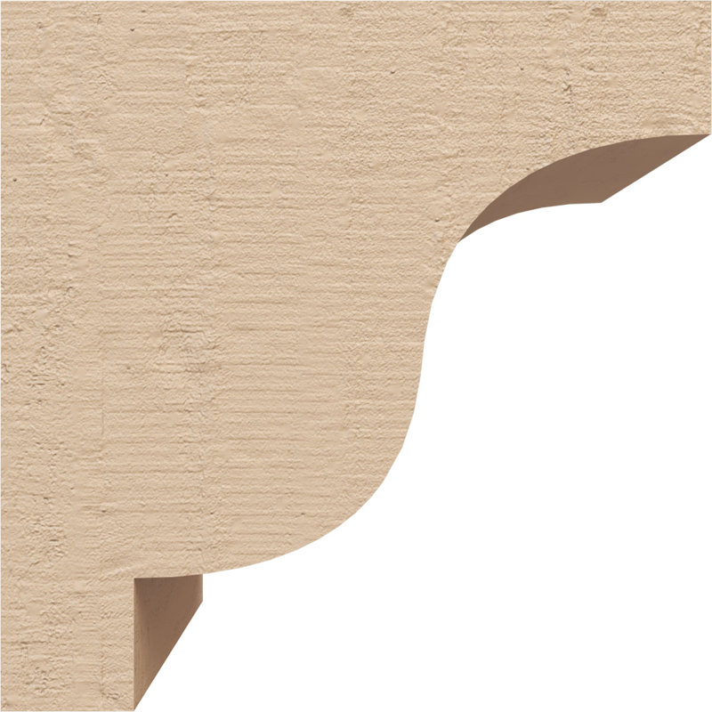 Bois de cèdre brut Newport, grain de bois TimberThane, brun clair apprêté, H 4 po x l 4 po x P 4 po