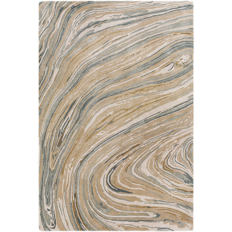 Samantha Hand Tufted Abstract Indoor Rug, Rectangle 2' x 3'