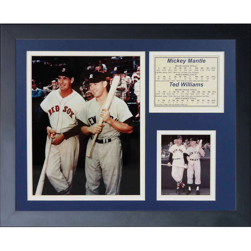 Souvenirs encadrés Mickey Mantle et Ted Williams