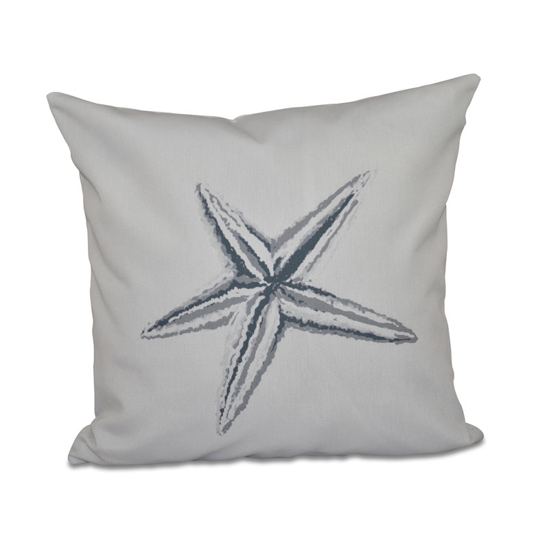 Reversible Throw Pillow, 16" H x 16" W, Gray