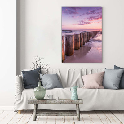 Breakwater - Wrapped Canvas Print
