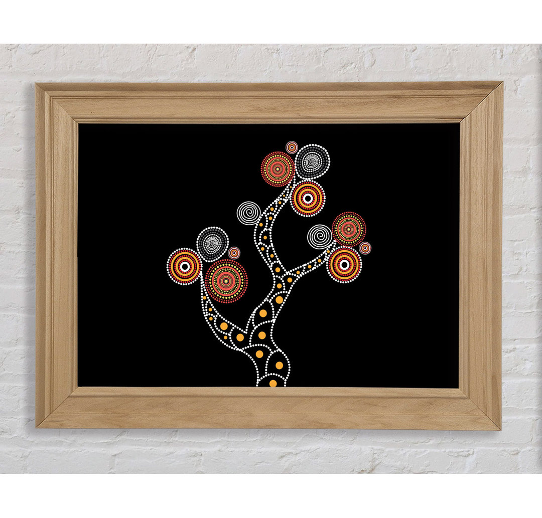 Aboriginal Tree 1 - Einzelner Bilderrahmen Kunstdrucke