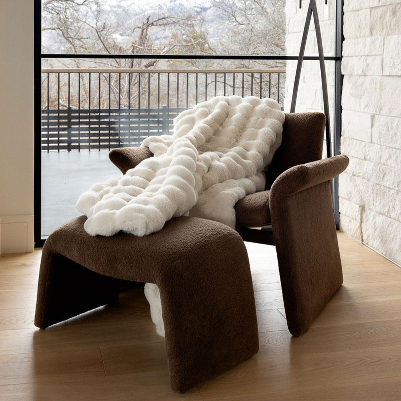 Bubble Cuddle Blanket, Creme