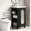 Meuble-lavabo de salle de bain avec lavabo, tablette à deux niveaux et tablette réglable-1560565334