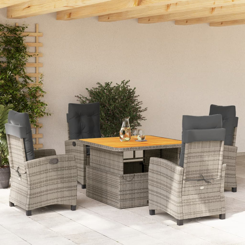 Ensemble repas avec coussins Red Barrel Studio®, Table d'une longueur de 31,5 po, 4