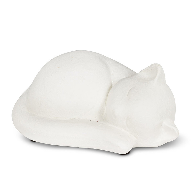 Figurine de chat endormi
