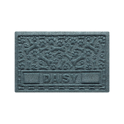 Tapis d'alimentation pour animaux intérieur et extérieur 18 po x 28 po WaterHog® Paws and Bones