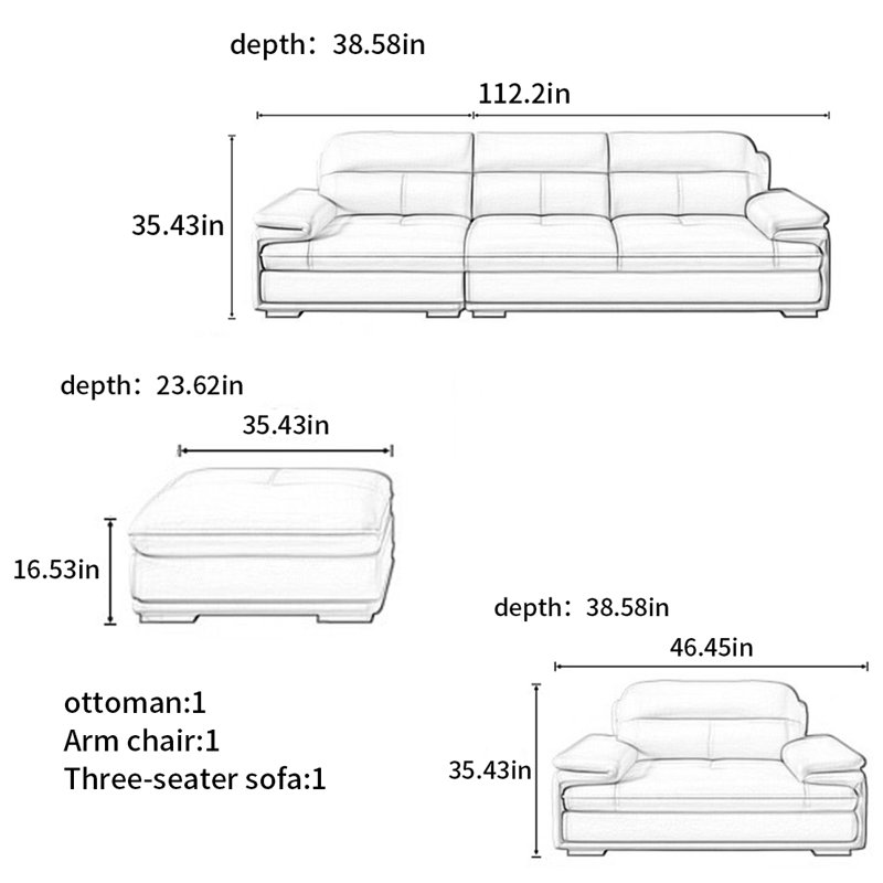 American-style simple modern sofa