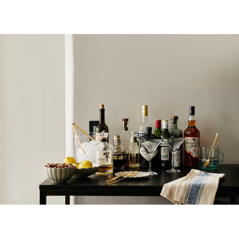 Stainless Steel Bottle Opener, Ice Tong, Cocktail Stirring Spoon, Cocktail Slotted Spoon, Gold