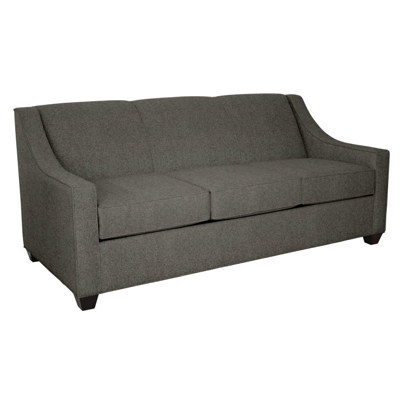 Phillips 76" Sofa Bed with Reversible Cushions, Dorset Charcoal, BM Cherry, Hybrid