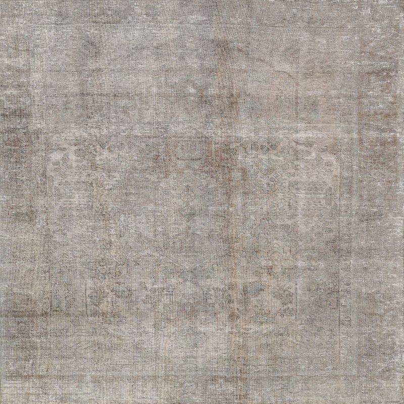 Tapis oriental gris Pridemore, Carré 3 pi