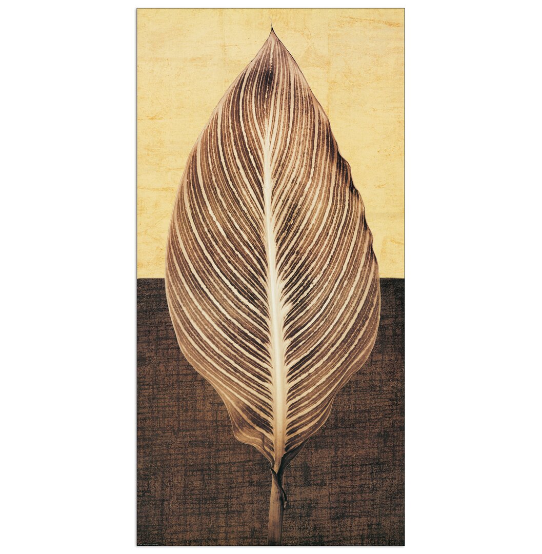 Paneel „Palm Leaf I” von Seba, Grafikdruck