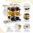 Golden Wine Rack With Glass Rack