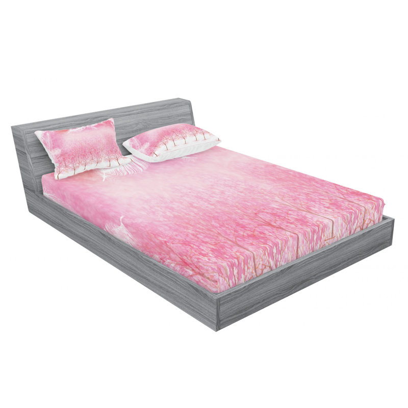 Microfiber Sheet Set, Queen Sheet Set with Fitted Sheet