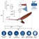 52 In. Smart Indoor Silver Ceiling Fan With 3-colors Led Light/dimmer And Dc Reversible And App/remote/memory Function