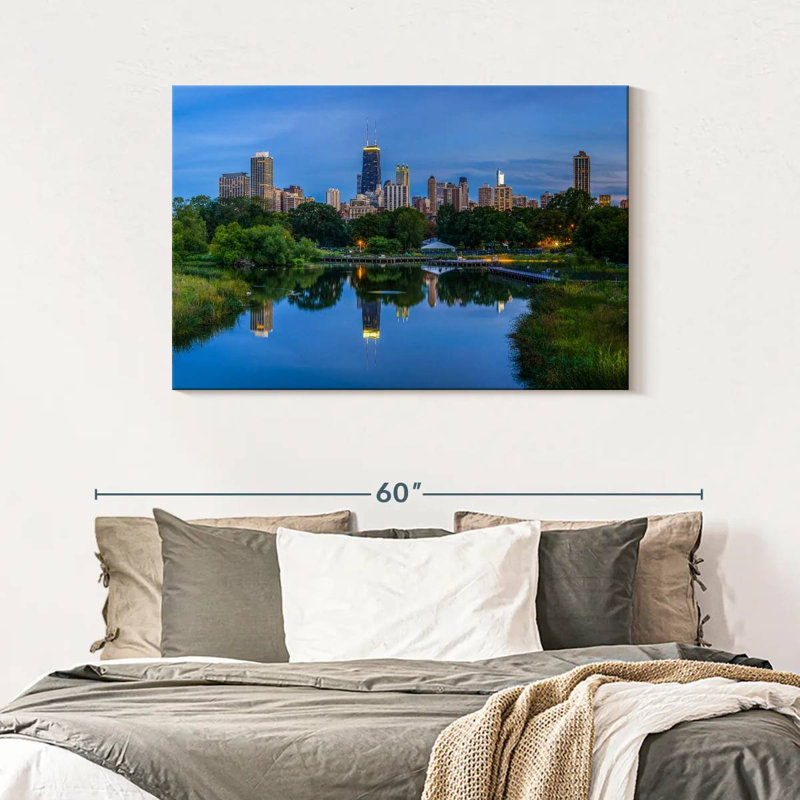Sirci Chicago depuis Lincoln Park, H 30 po x l 45 po