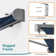 Polyester Cover Patio Window Awning, Manual Retractable Sunshade Canopy